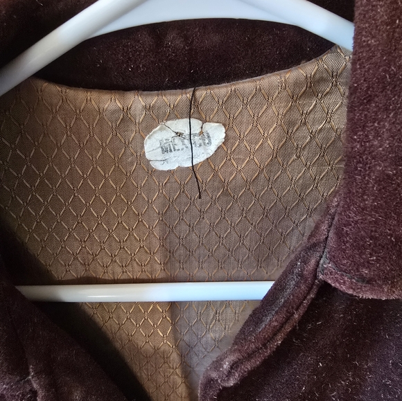 Vintage Brown Leather Fringe Jacket - Picture 4 of 9